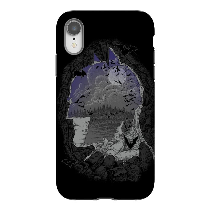 iPhone Xr StrongFit Bat Cave by Branko Ricov