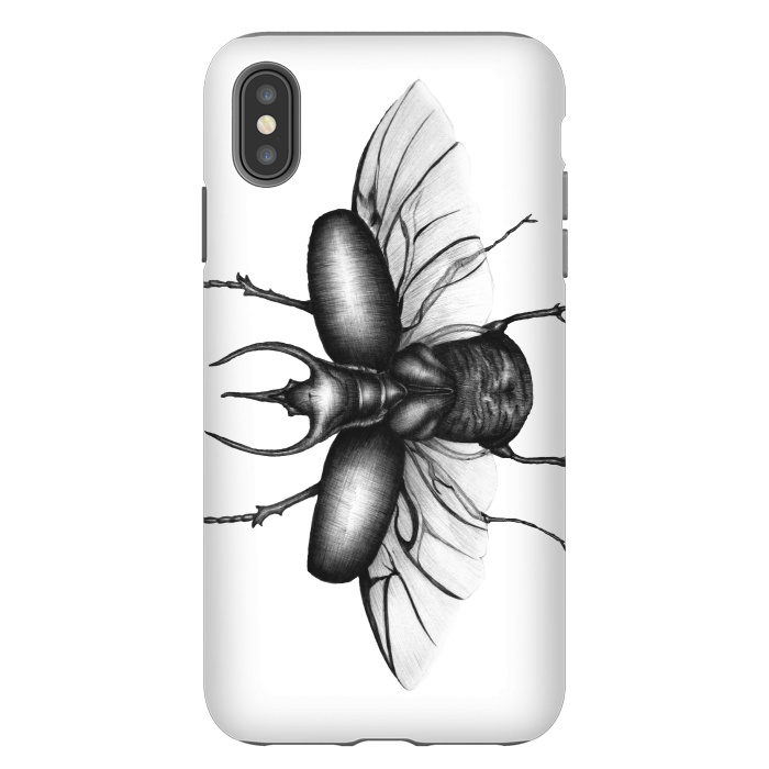 iPhone Xs Max StrongFit Beetle Wings by ECMazur 