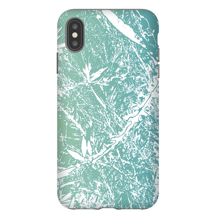iPhone Xs Max StrongFit Blue Floral Art by Zala Farah