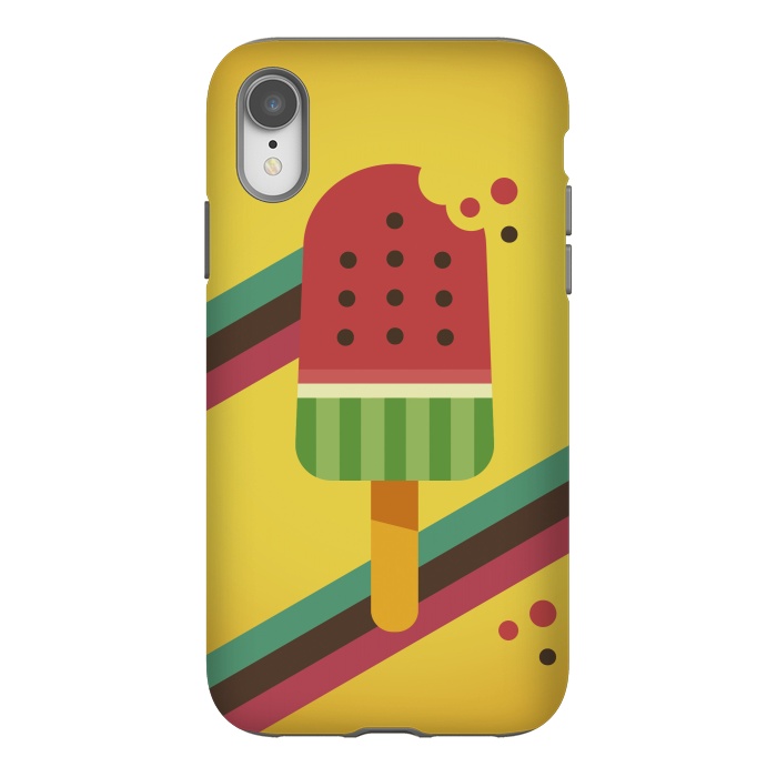iPhone Xr StrongFit Hot & Fresh Watermelon Ice Pop by Dellán