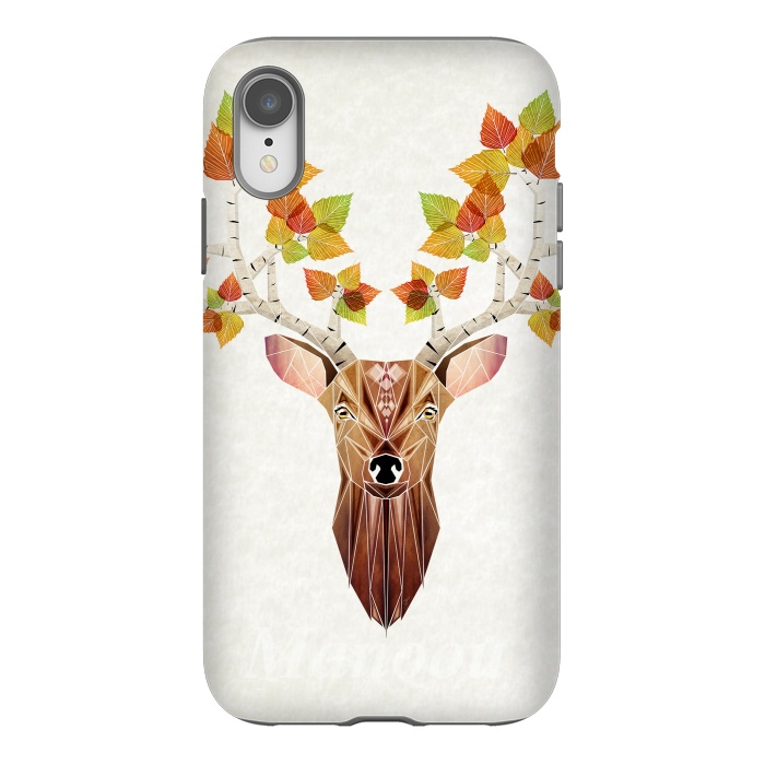 iPhone Xr StrongFit deer autumn by Manoou