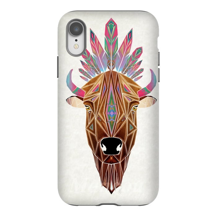 iPhone Xr StrongFit bison by Manoou