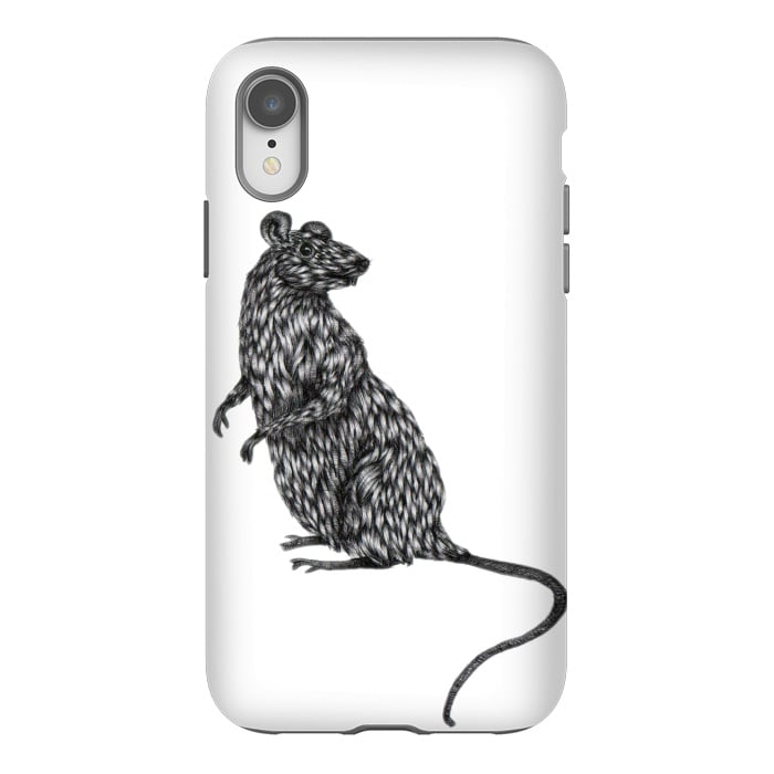 iPhone Xr StrongFit Little Rat by ECMazur 