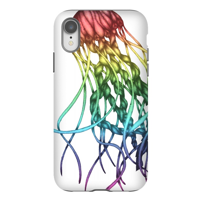 iPhone Xr StrongFit Rainbow Jelly by ECMazur 