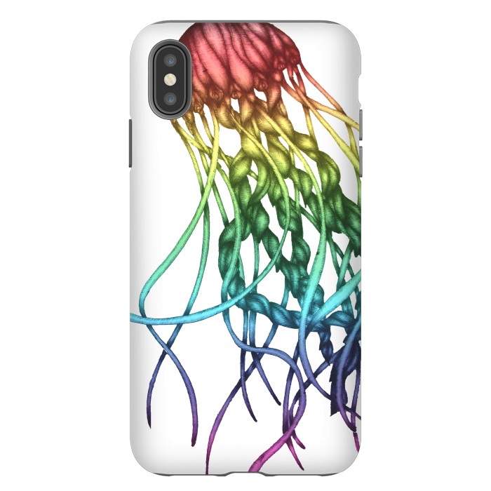 iPhone Xs Max StrongFit Rainbow Jelly by ECMazur 