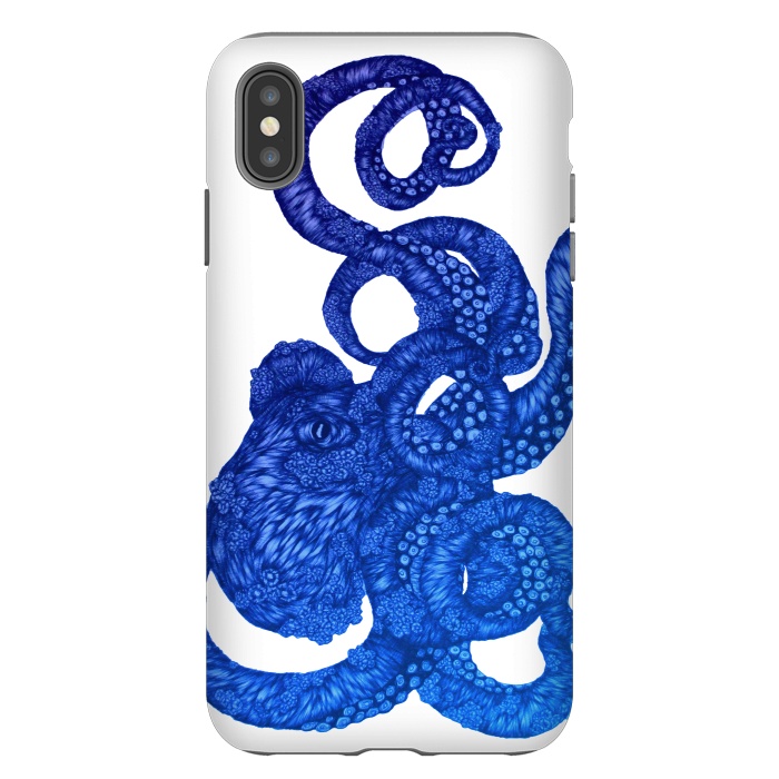 iPhone Xs Max StrongFit Ombre Octopus by ECMazur 