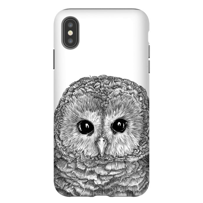 iPhone Xs Max StrongFit Tiny Owl by ECMazur 
