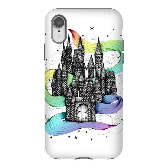 iPhone Xr StrongFit Super Magic Rainbow Dream Castle by ECMazur 