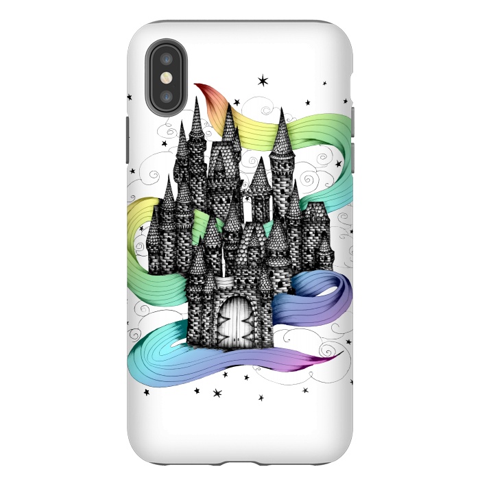 iPhone Xs Max StrongFit Super Magic Rainbow Dream Castle by ECMazur 