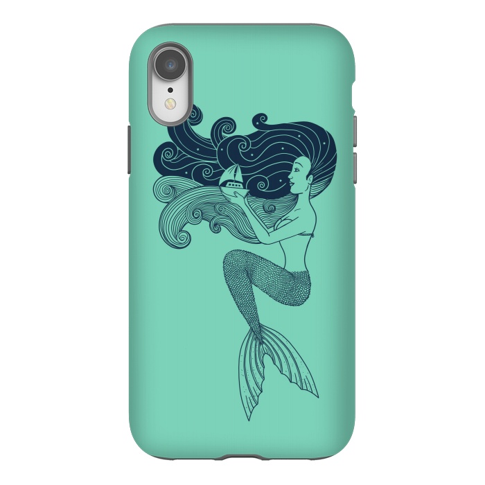 iPhone Xr StrongFit Mermaid Night green by Coffee Man
