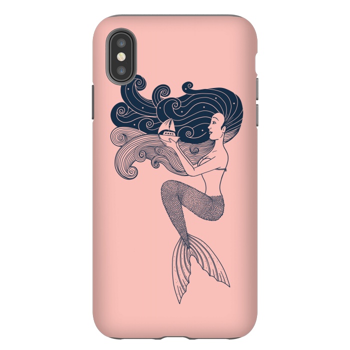 iPhone Xs Max StrongFit Mermaid Rose by Coffee Man