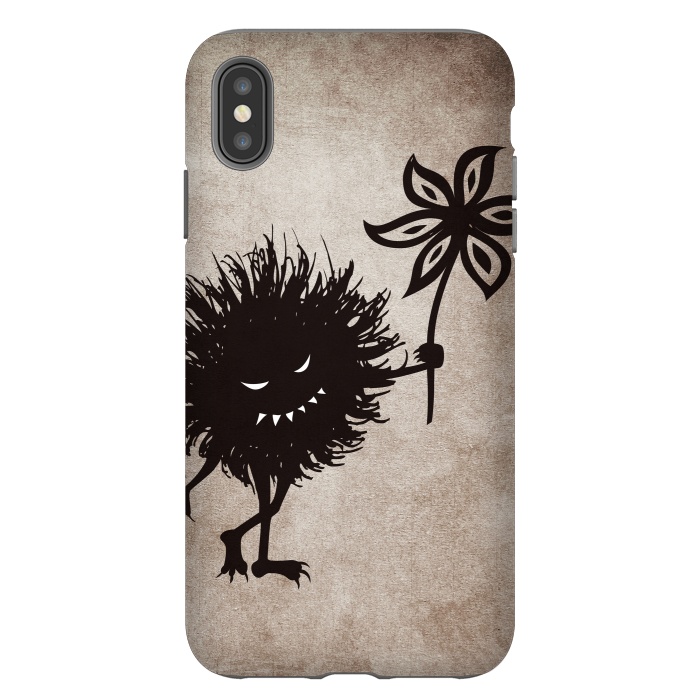 iPhone Xs Max StrongFit Evil Bug Gives Flower by Boriana Giormova