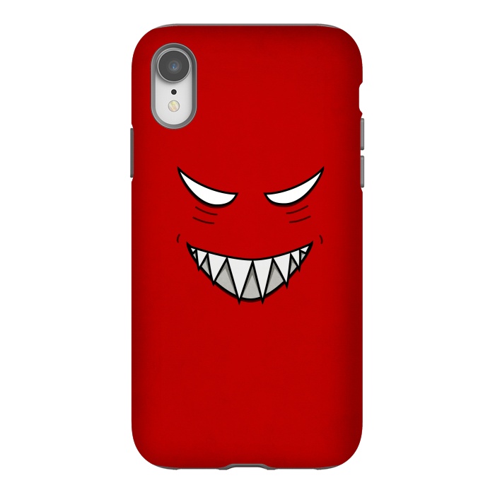 iPhone Xr StrongFit Evil Grinning Face by Boriana Giormova