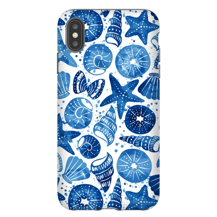 iPhone Xs Max StrongFit sea shells by Laura Grant
