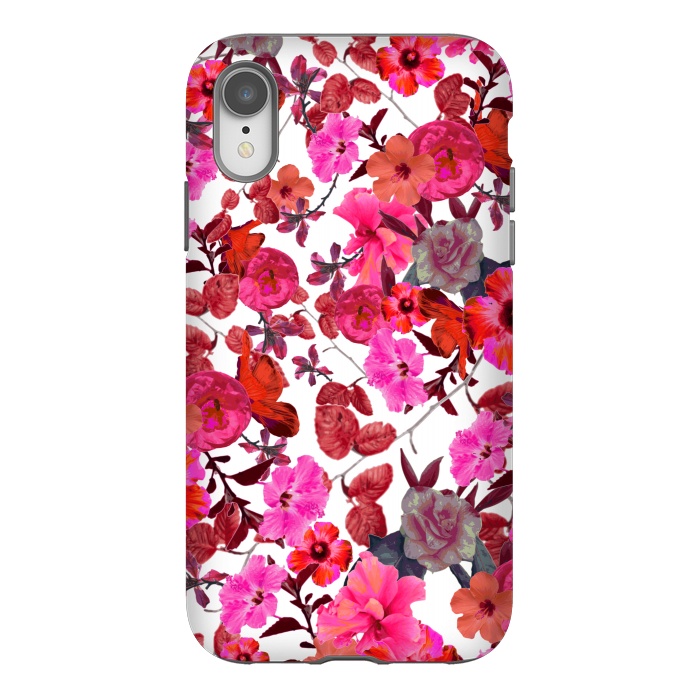 iPhone Xr StrongFit Zariya Flower Garden (Pink) by Zala Farah