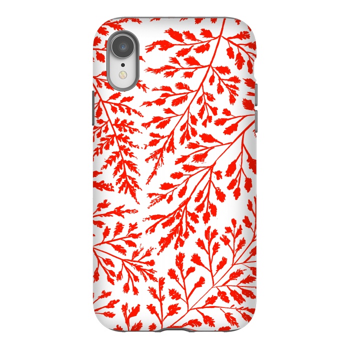 iPhone Xr StrongFit Foliage Red by Caitlin Workman
