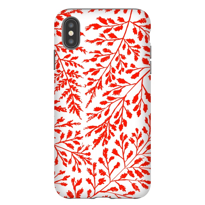 iPhone Xs Max StrongFit Foliage Red by Caitlin Workman