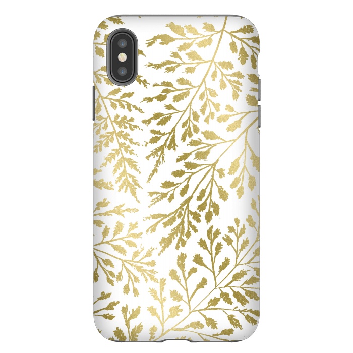 iPhone Xs Max StrongFit Foliage Gold by Caitlin Workman
