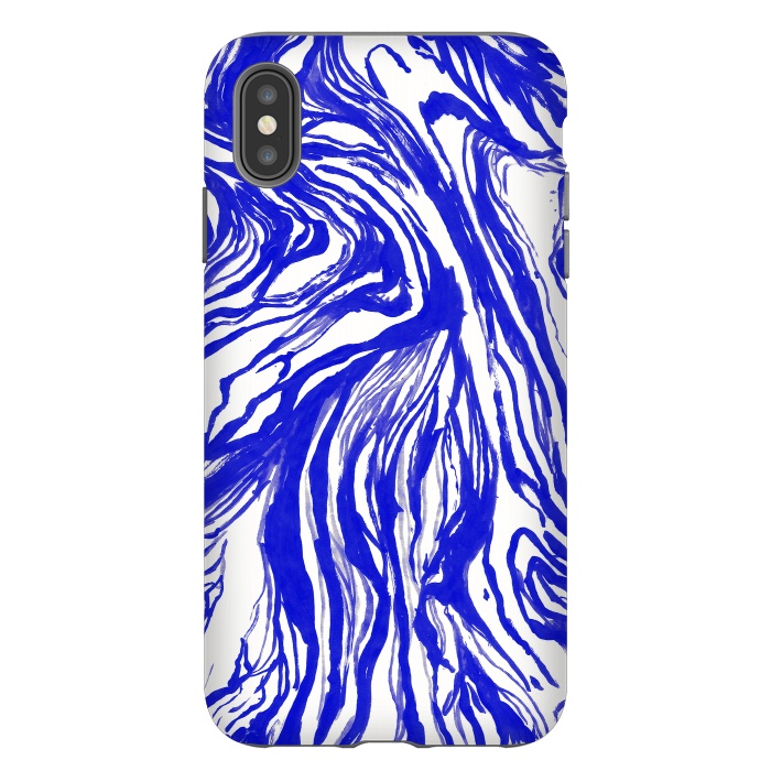 iPhone Xs Max StrongFit Marble Royal by Caitlin Workman
