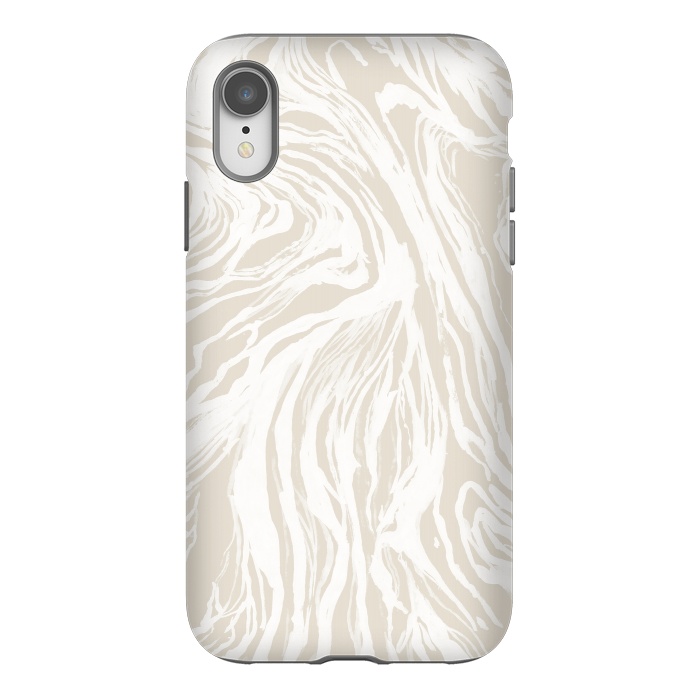 iPhone Xr StrongFit Nude Marble by Caitlin Workman