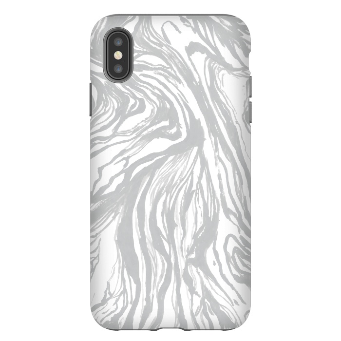 iPhone Xs Max StrongFit Gray Marble by Caitlin Workman