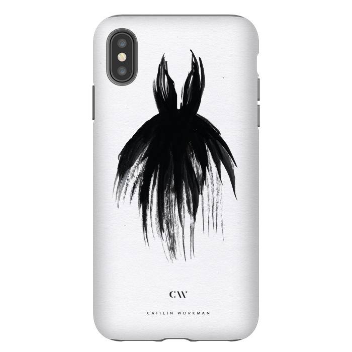 iPhone Xs Max StrongFit Little Black Dress by Caitlin Workman