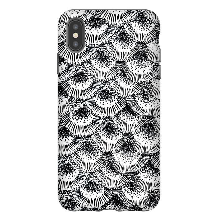 iPhone Xs Max StrongFit Organic Burst Black by Caitlin Workman