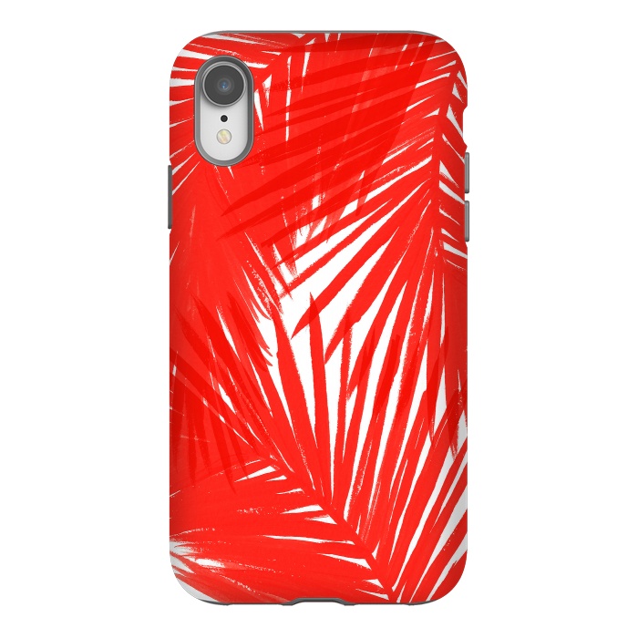 iPhone Xr StrongFit Red Palms by Caitlin Workman