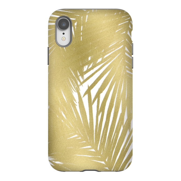 iPhone Xr StrongFit Gold Palms by Caitlin Workman