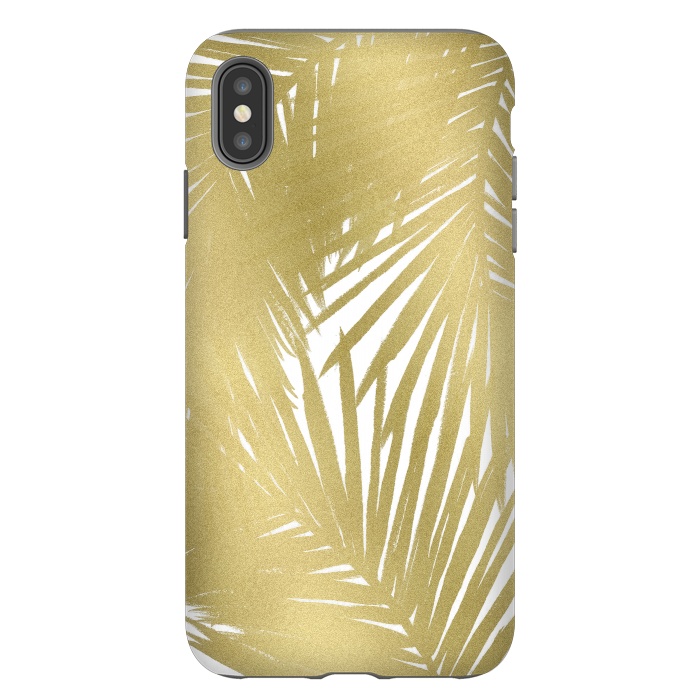 iPhone Xs Max StrongFit Gold Palms by Caitlin Workman