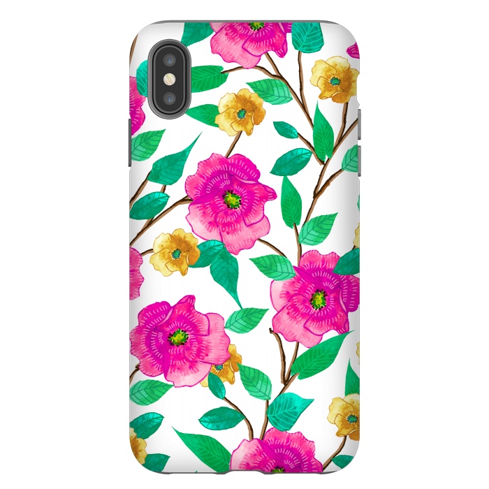 iPhone Xs Max StrongFit Floral Forever by Uma Prabhakar Gokhale