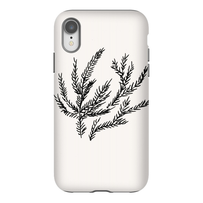 iPhone Xr StrongFit Summer Coral Fern by Caitlin Workman