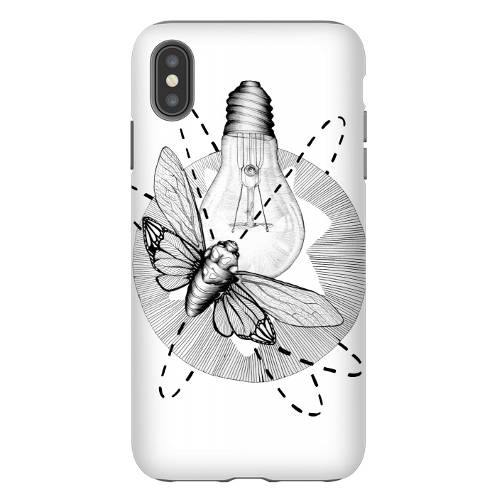 iPhone Xs Max StrongFit Moth to the Flame by ECMazur 