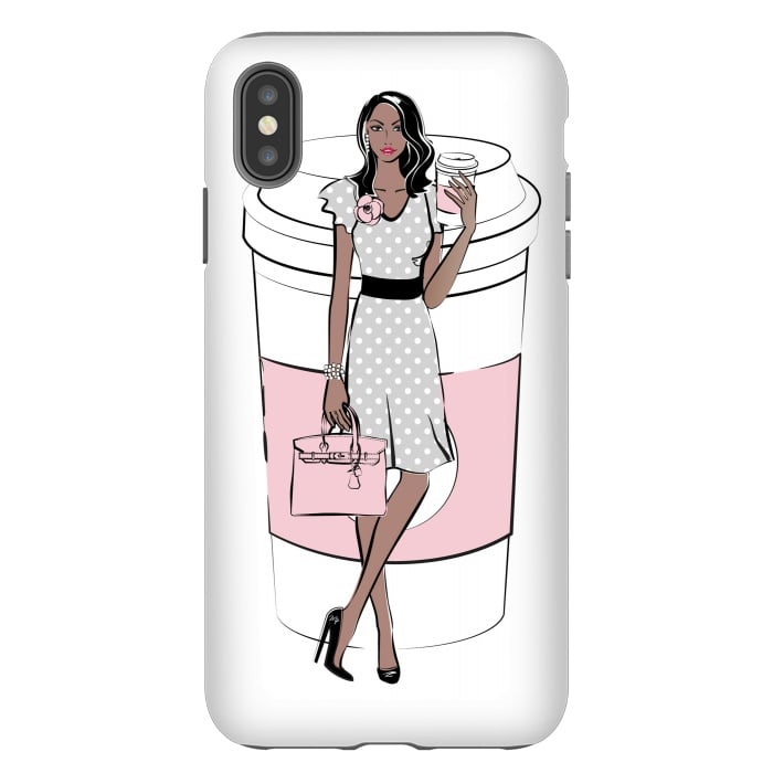 iPhone Xs Max StrongFit Coffee Boss Babe Woman by Martina
