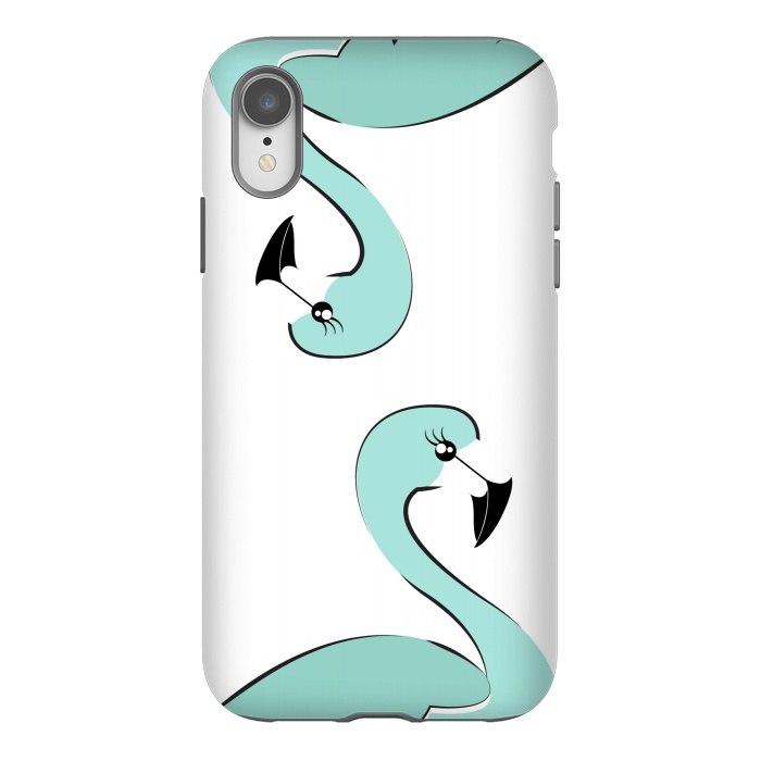 iPhone Xr StrongFit Mint Flamingo by Martina
