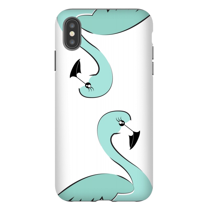 iPhone Xs Max StrongFit Mint Flamingo by Martina