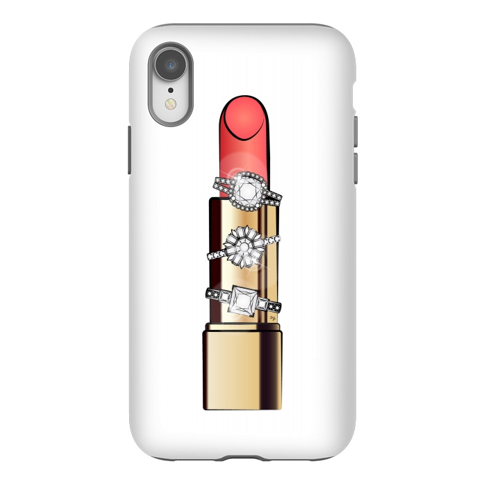 iPhone Xr StrongFit Diamond ring Lipstick by Martina