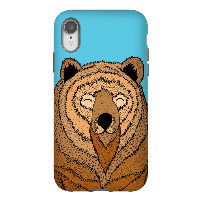 iPhone Xr StrongFit Happy Bear by Steve Wade (Swade)