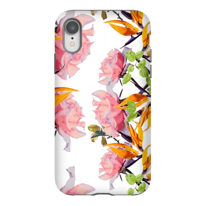 iPhone Xr StrongFit Lush Watercolor Florals by Zala Farah