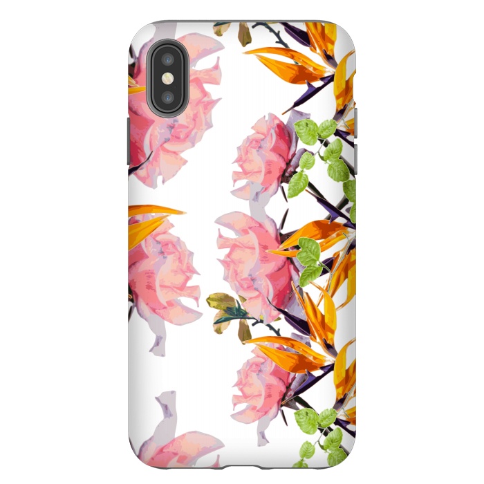 iPhone Xs Max StrongFit Lush Watercolor Florals by Zala Farah