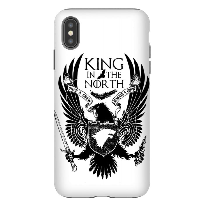 iPhone Xs Max StrongFit Crow in the North by Branko Ricov