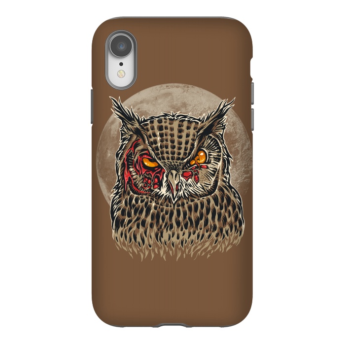 iPhone Xr StrongFit Zombie Owl by Branko Ricov