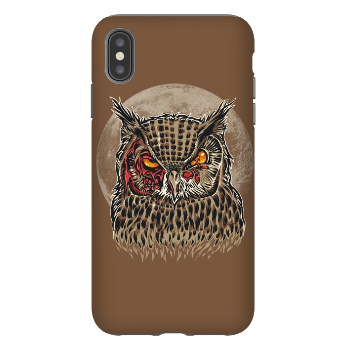 iPhone Xs Max StrongFit Zombie Owl by Branko Ricov