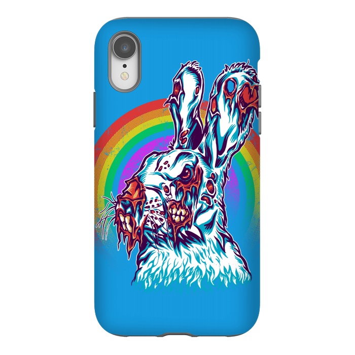 iPhone Xr StrongFit Zombie Rabbit by Branko Ricov