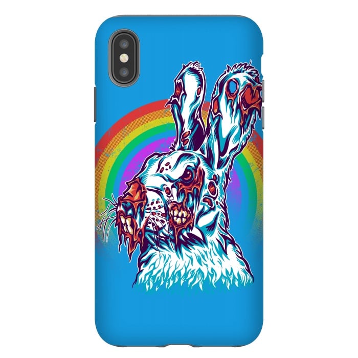 iPhone Xs Max StrongFit Zombie Rabbit by Branko Ricov