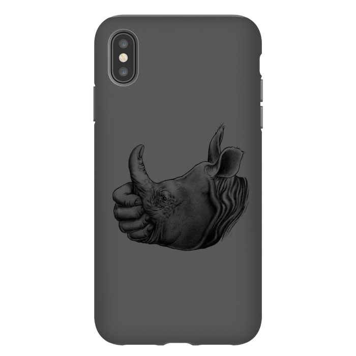 iPhone Xs Max StrongFit Horn Up by Branko Ricov