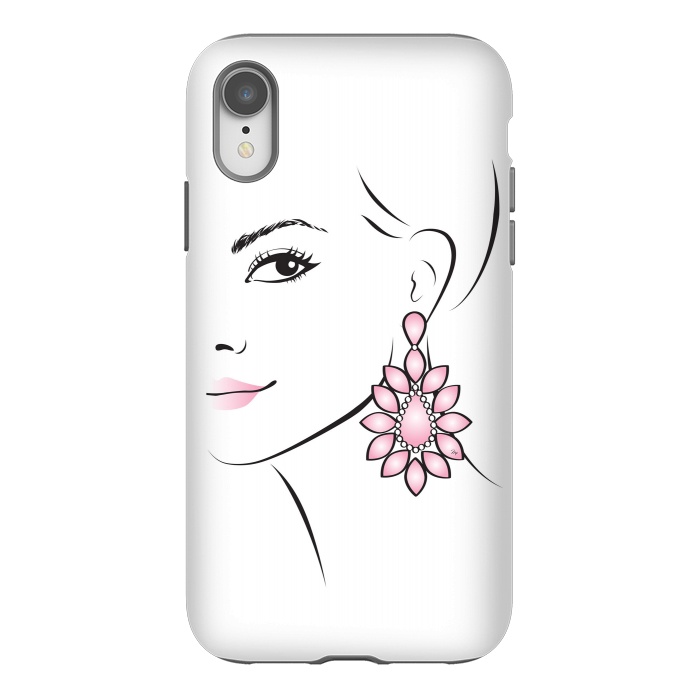 iPhone Xr StrongFit Earring Lady by Martina