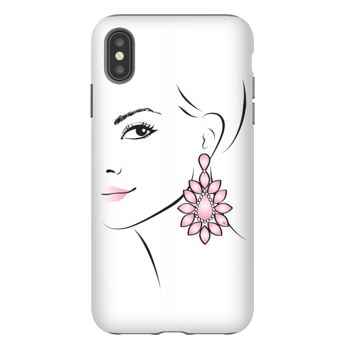 iPhone Xs Max StrongFit Earring Lady by Martina