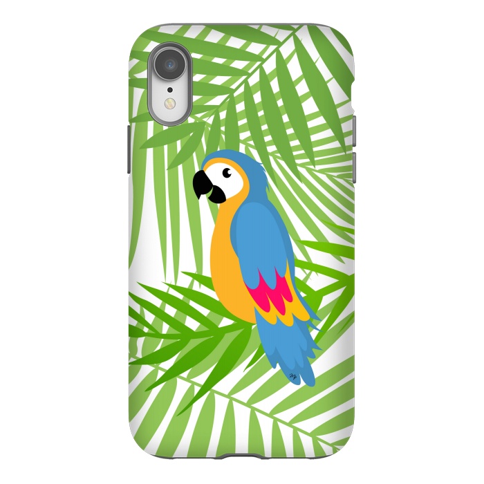 iPhone Xr StrongFit Cute colourful parrot by Martina