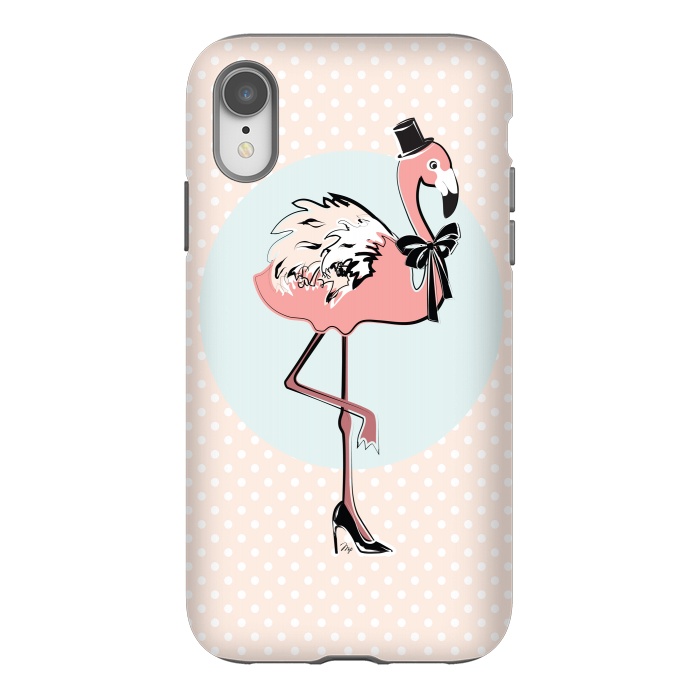 iPhone Xr StrongFit Stylish Flamingo by Martina